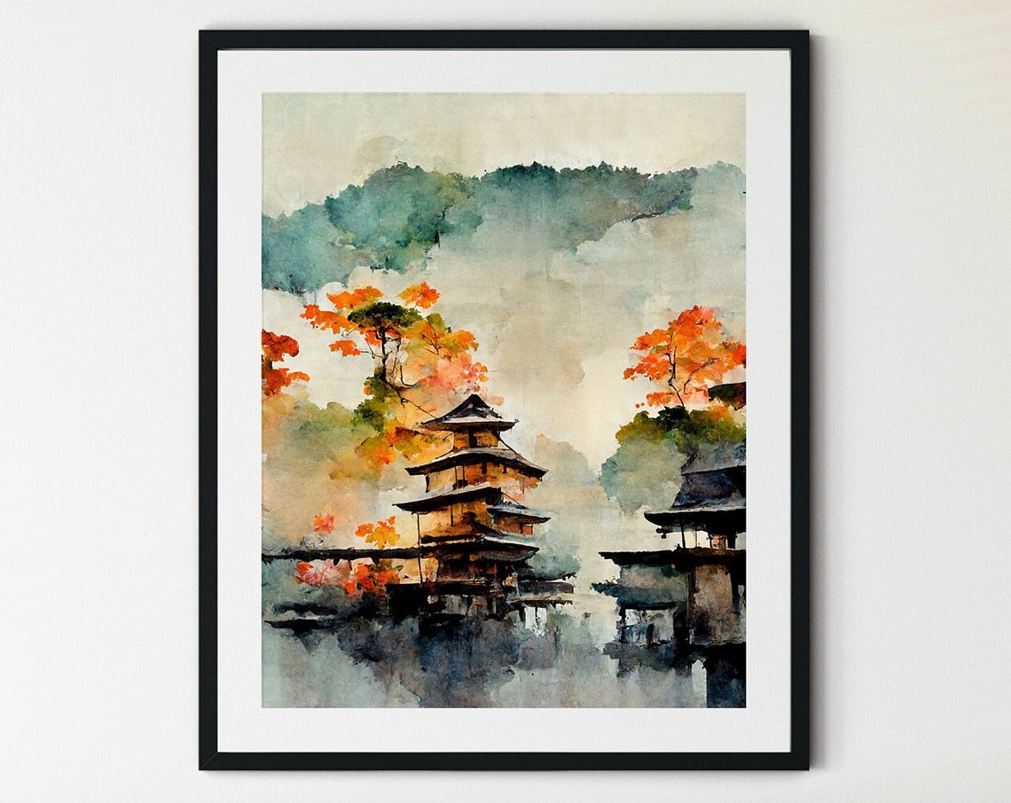 Kyoto Wall Art Kyoto Japan Print Kyoto Travel Poster Japanese Art Print Japanese Art Japanese Wall Art Japan Wall Art Japan Print