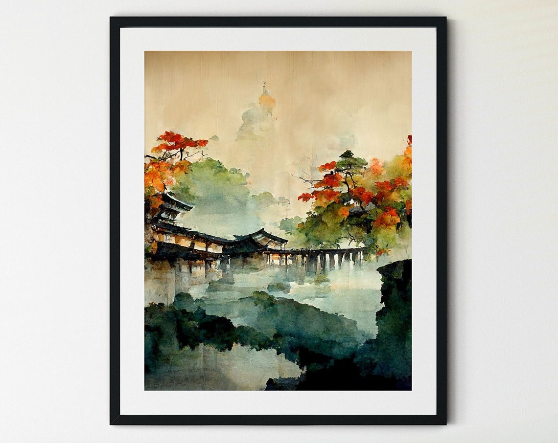 Kyoto Wall Art Kyoto Japan Print Kyoto Travel Poster Japanese Art Print Japanese Art Japanese Wall Art Japan Wall Art Japan Print