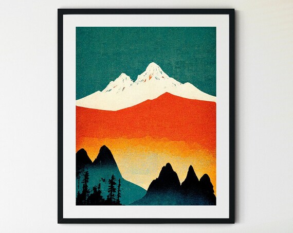 North Cascades National Park Print North Cascade Mountains National Park Art National Park Poster National Park Print Travel Art Print