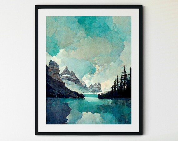 Moraine Lake Banff National Park Poster Print