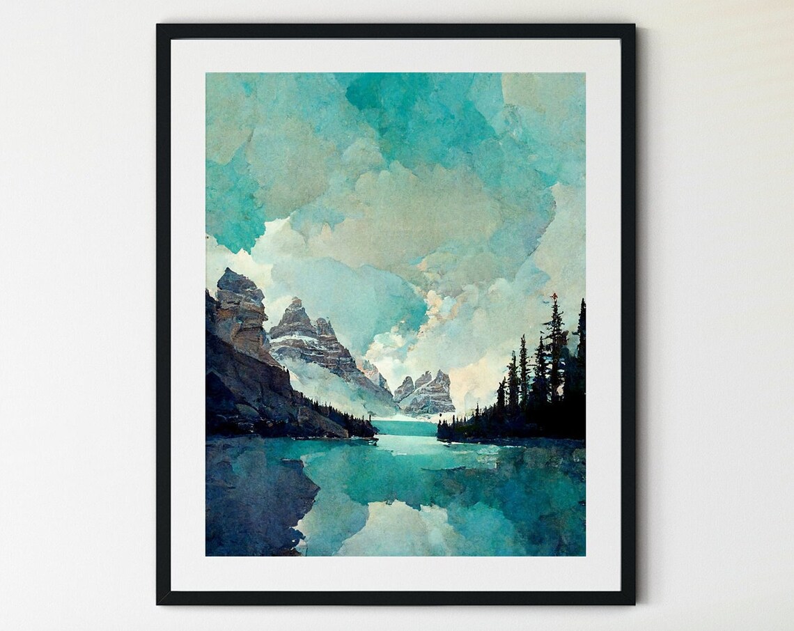 Moraine Lake Banff National Park Poster Print