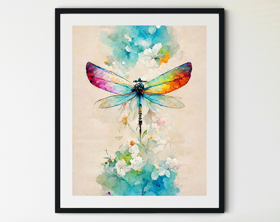 Dragonfly Nursery Wall Art, Girls Room Decor