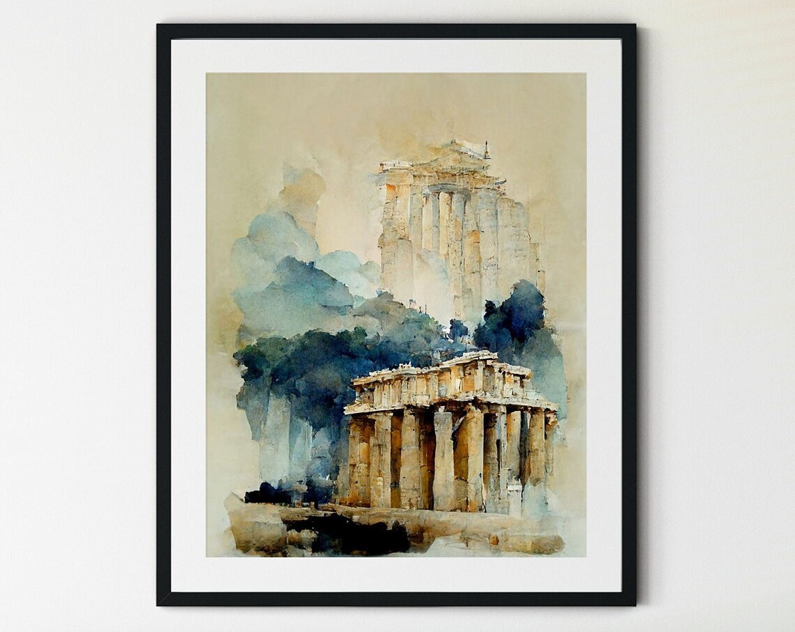 Pantheon Print, Rome Italy Travel Poster