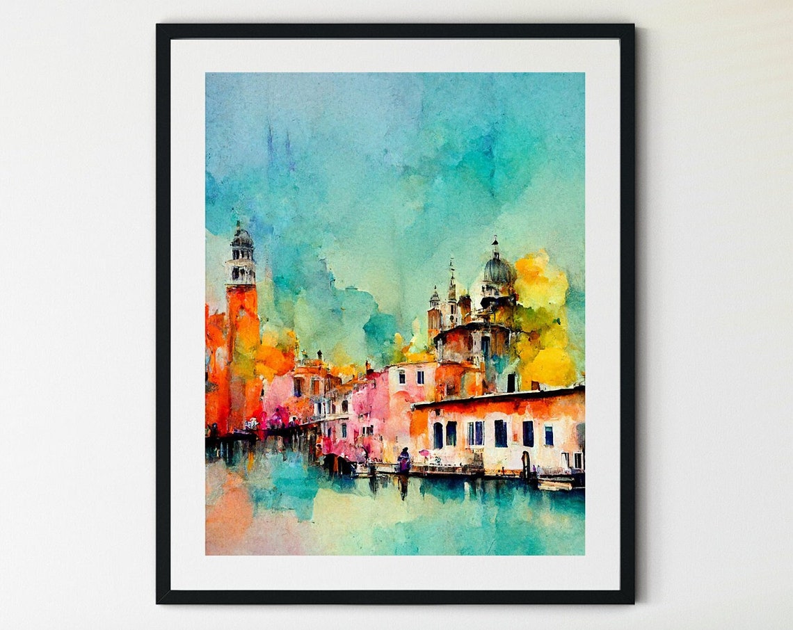 Venice Art Print Venice Wall Art Venice Poster Art Venice Art Venice Travel Poster Venice Print Italy Art Italy City Print
