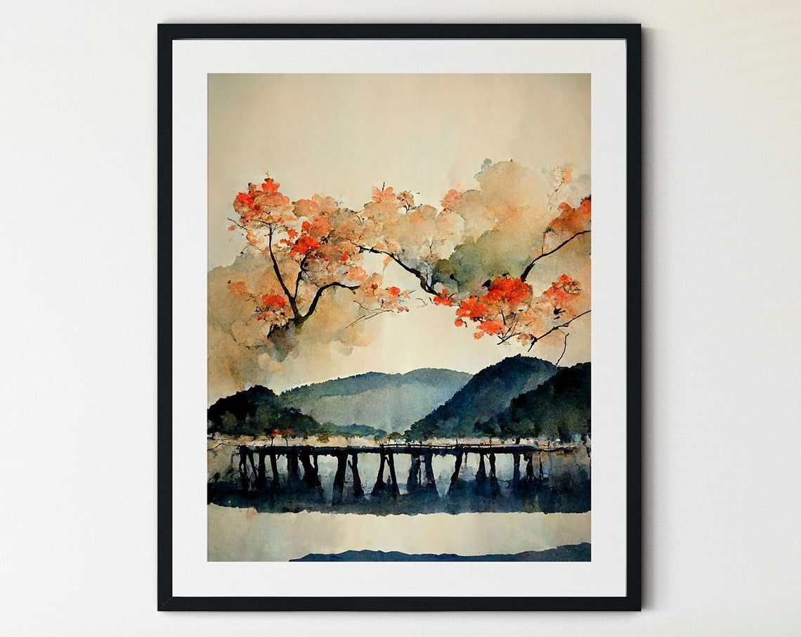 Arashiyama Print Kyoto Wall Art Kyoto Japan Print Kyoto Travel Poster Japanese Art Print Japanese Wall Art Japan Wall Art Japan Print