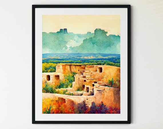 Mesa Verde National Park Art Print, Nature Poster