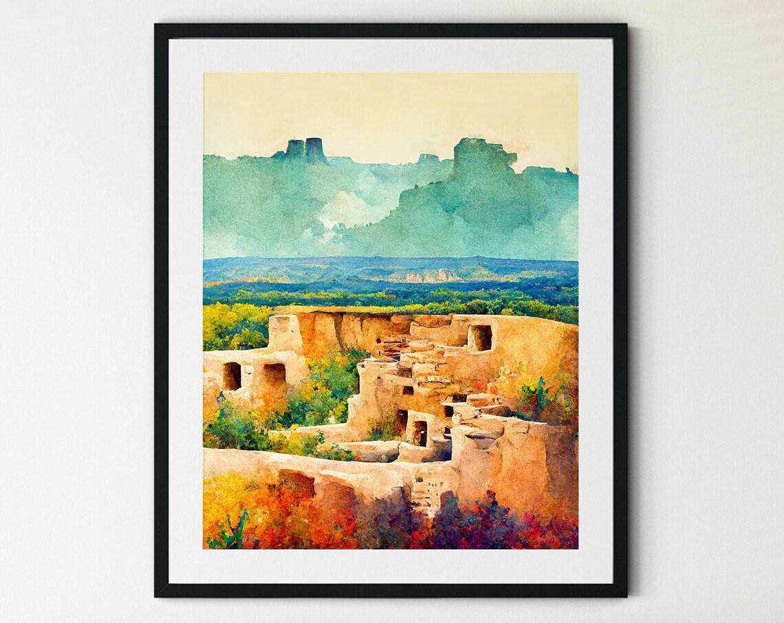 Mesa Verde National Park Art Print, Nature Poster
