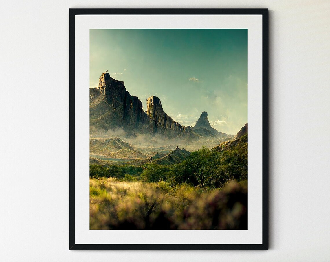 Big Bend National Park, Mountain Landscape Art Print