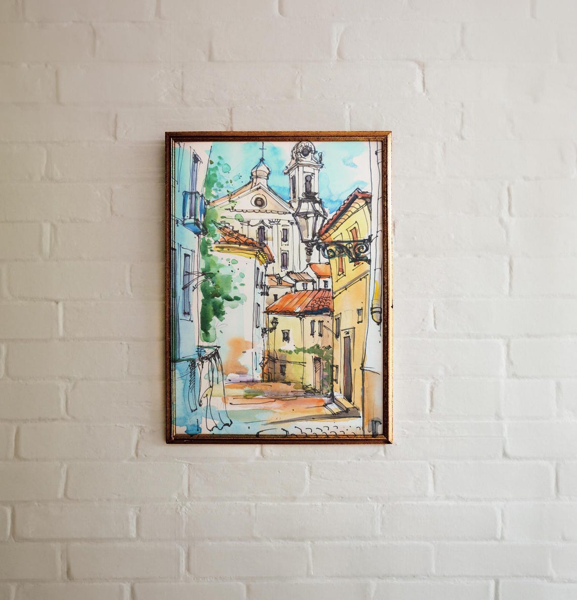 Lisbon Portugal Print Art Lisbon Wall Art Portugal Wall Art Portugal Painting Portugal Art Print Watercolor Painting - Image 3