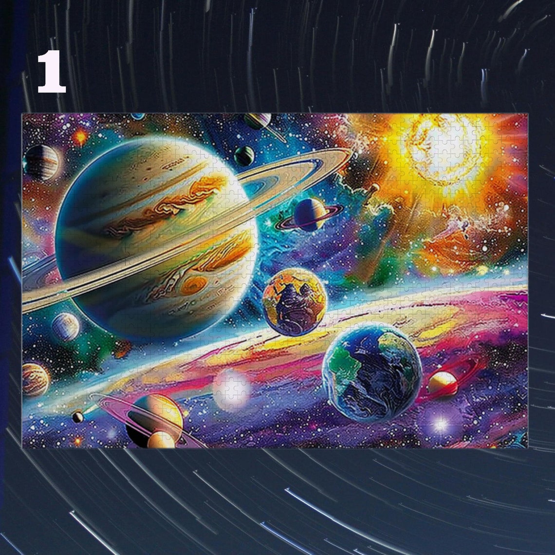 Solar System Planets In Space Galaxy Nebula Cosmic Art Poster - Image 4