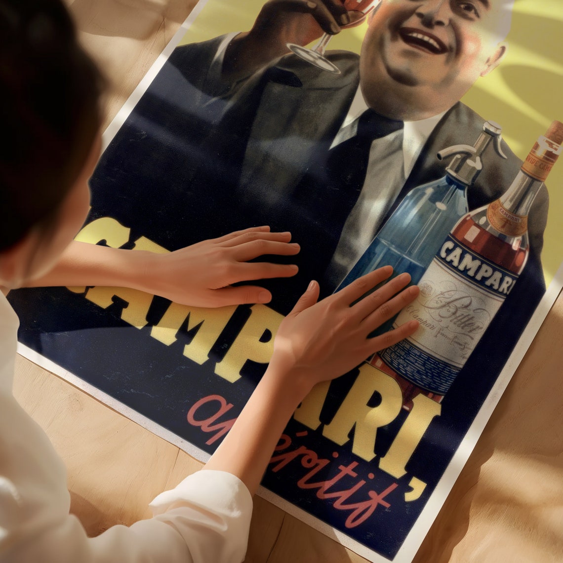 Campari Aperitif Vintage Italian Bitter Classic Advertising Poster - Image 2