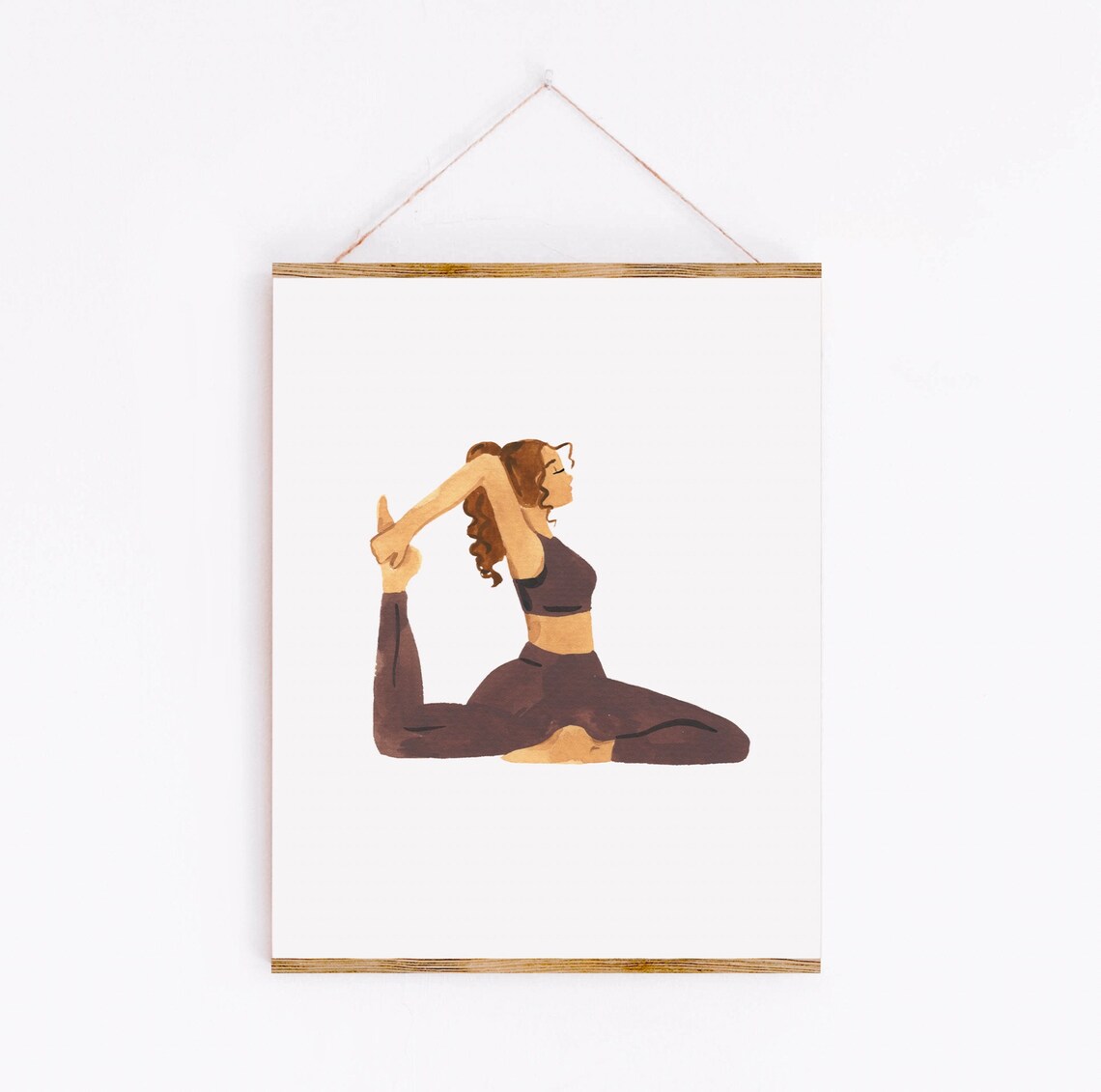 Woman Yoga Minimalist Art Print, Yoga Decor - Image 2