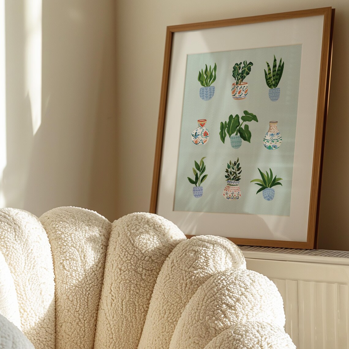 Watercolor Plants Art Print, Lush Botanical Decor - Image 4