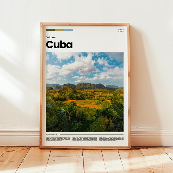 Poster Print Photo Travel Caribbean Gift