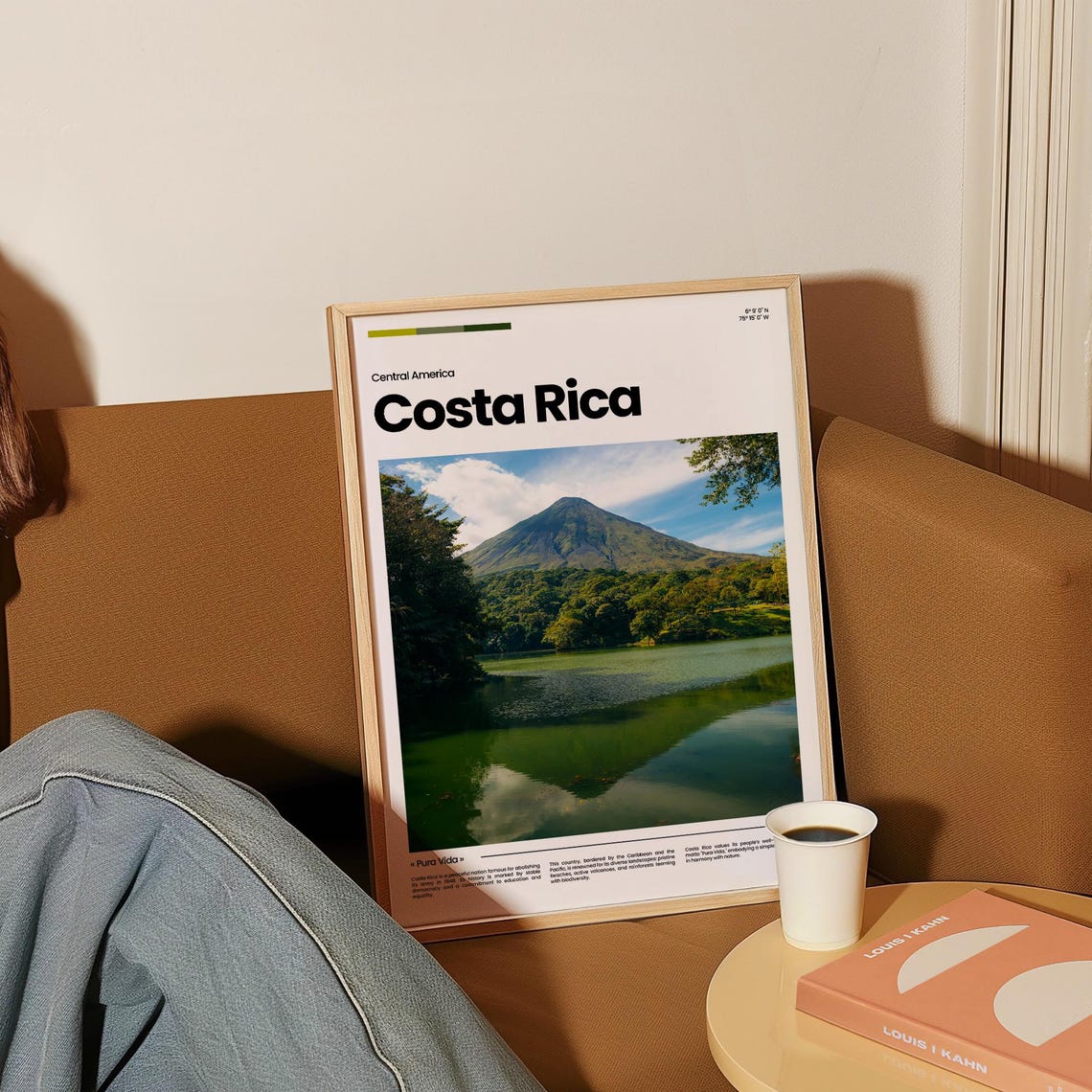 Costa Rica Arenal Volcano Lake Reflection Rainforest Travel Poster - Image 4