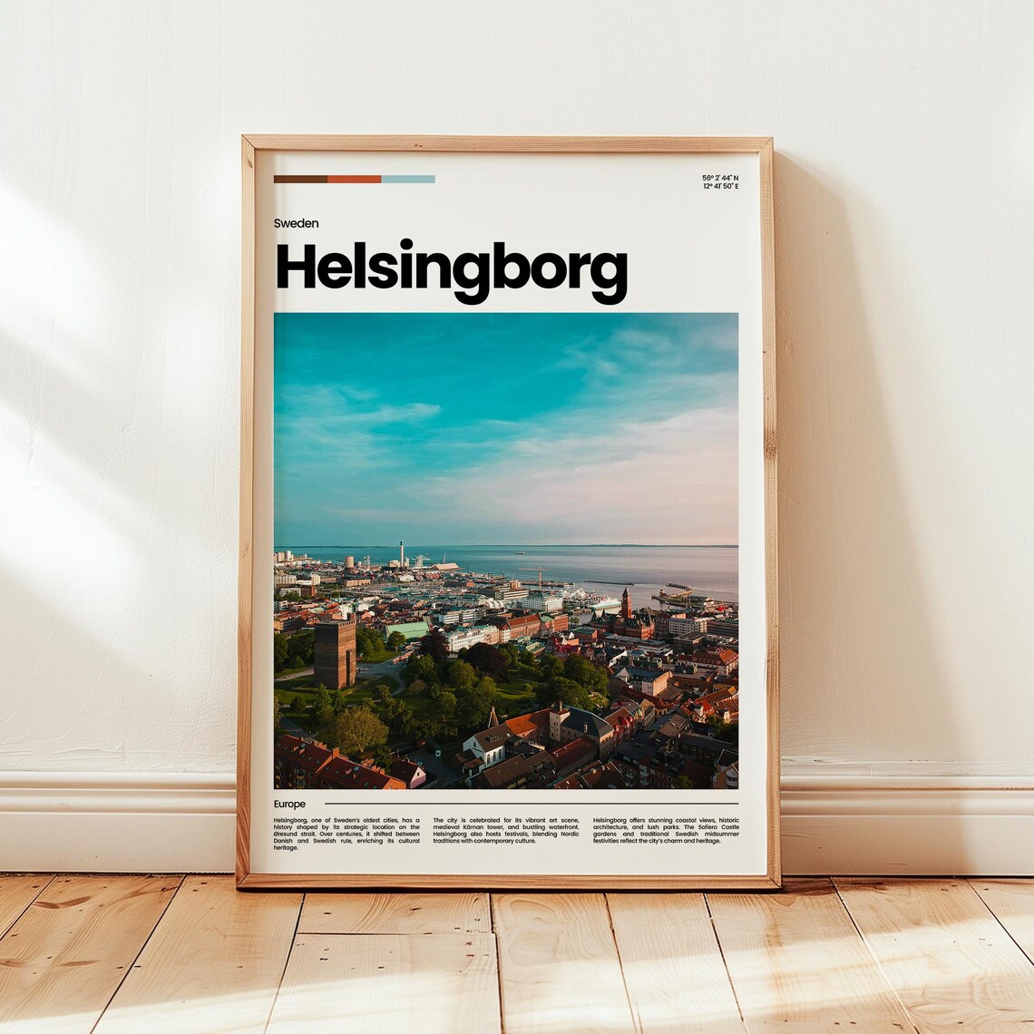 Helsingborg Poster Print Photo Travel Sweden Gift