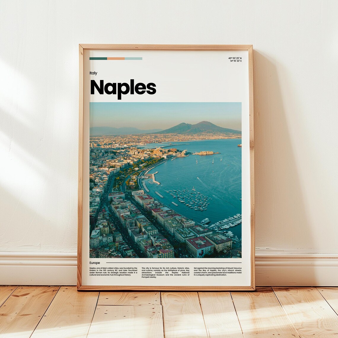 Naples Poster Print Photo Wall Art Italy Travel Gift