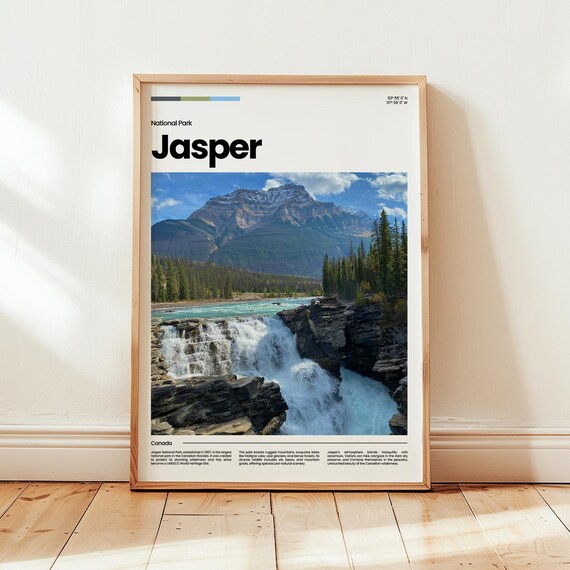 Jasper Poster Print Photo Wall Art Canada Travel Gift
