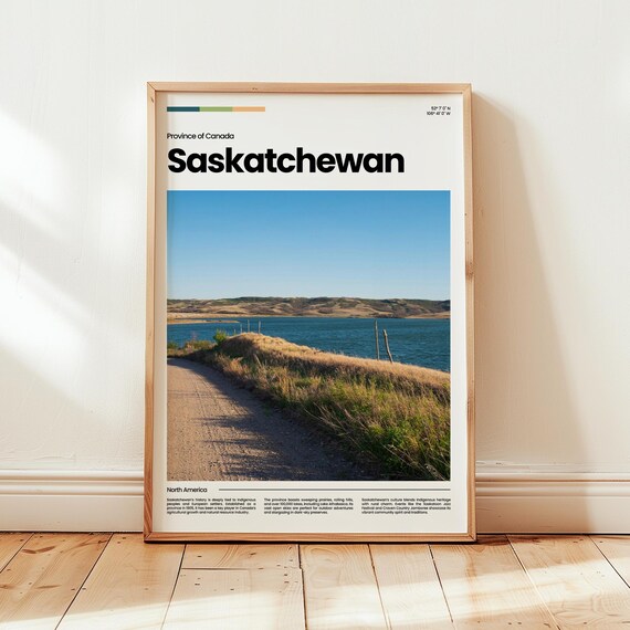 Saskatchewan Poster Print Photo Wall Art Canada Travel Gift
