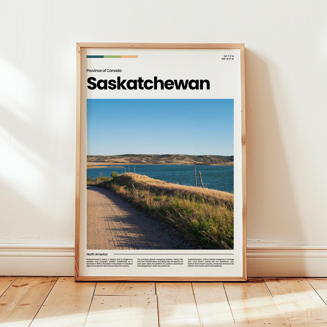 Saskatchewan Poster Print Photo Wall Art Canada Travel Gift