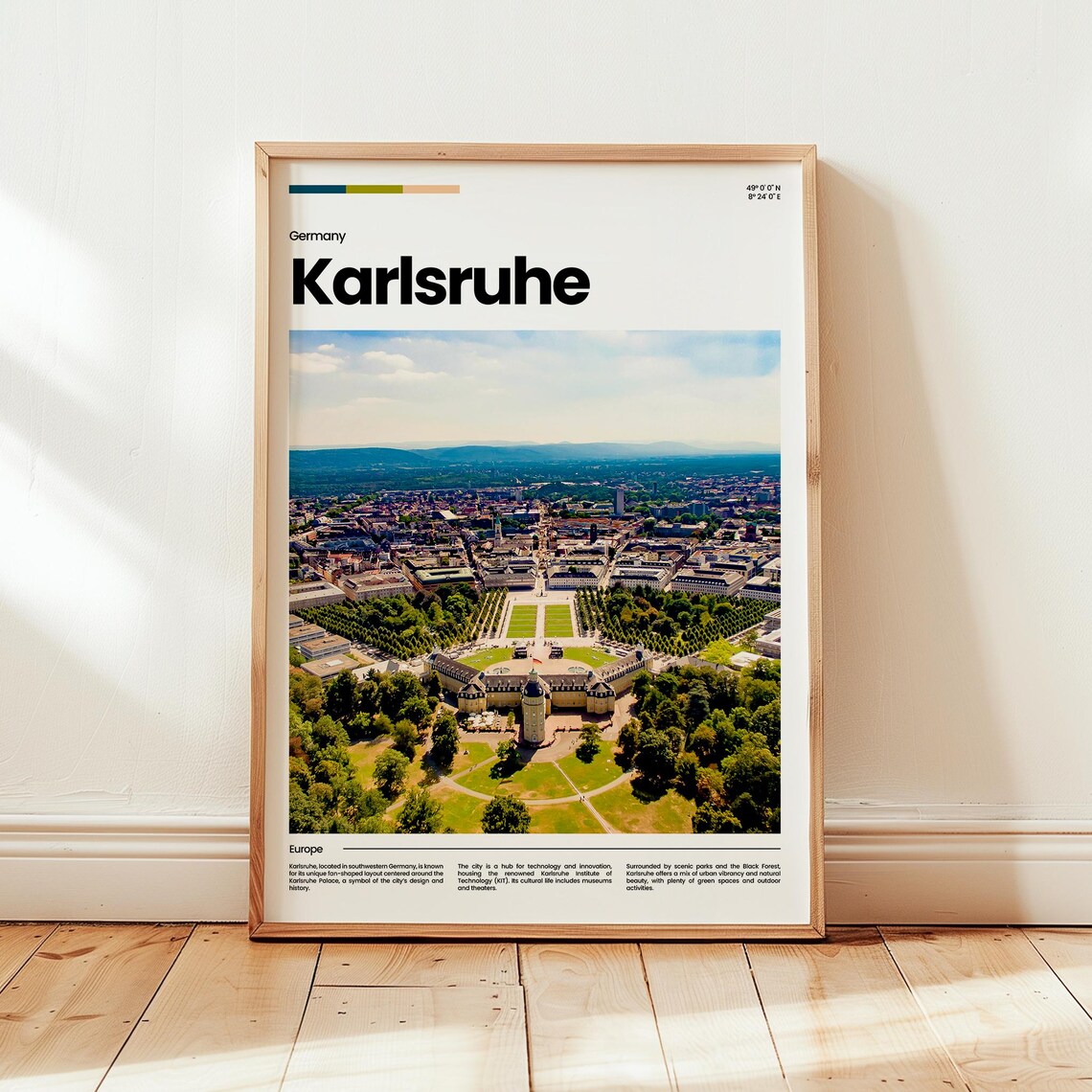 Karlsruhe Poster Print Photo Wall Art Germany Travel Gift