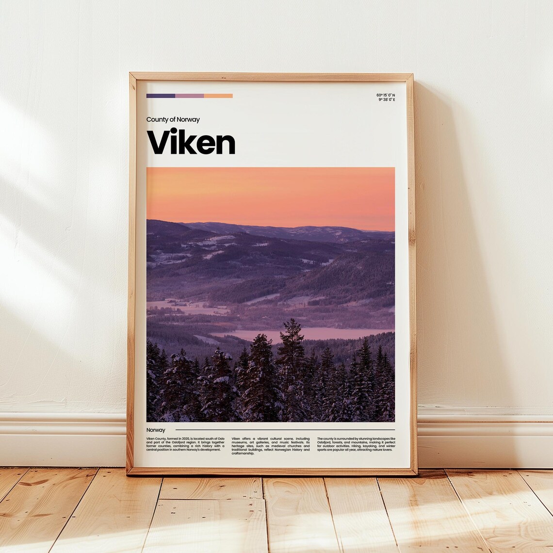 Viken Poster Print Photo Wall Art Norway Travel Gift
