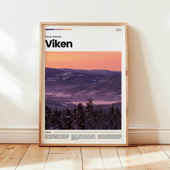 Viken Poster Print Photo Wall Art Norway Travel Gift