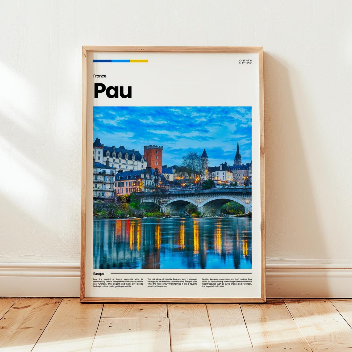 Pau Poster Print Photo Wall Art France Travel Gift
