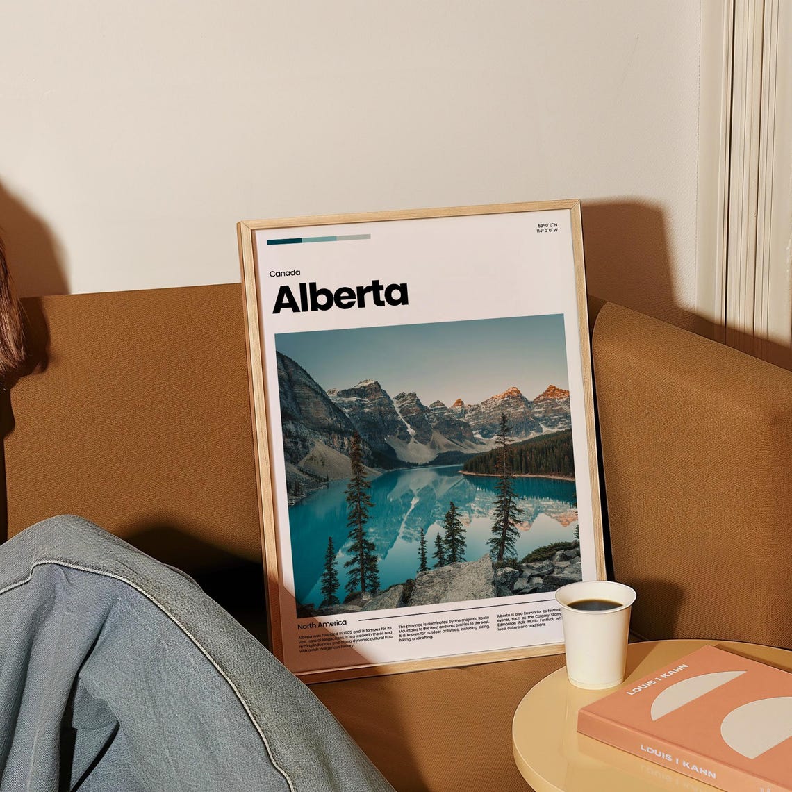 Alberta Moraine Lake Rocky Mountain Turquoise Lake Travel Poster - Image 4