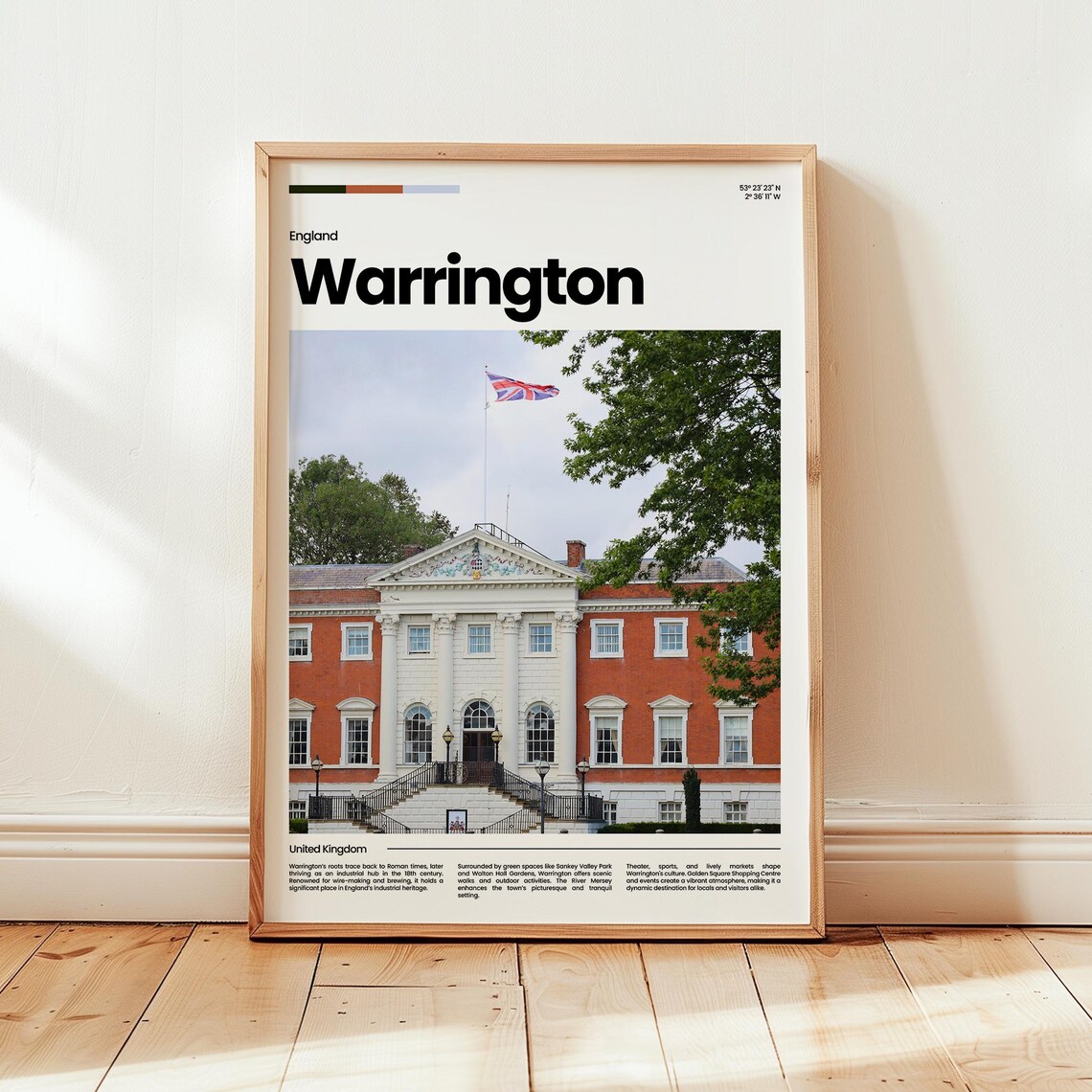 Warrington Poster Print Photo Wall Art England Travel Gift
