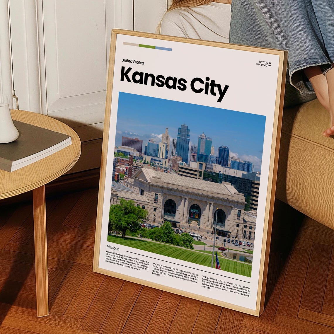Kansas City Travel Poster Kansas City Poster Kansas City Photo Poster Kansas City Art Print Missouri Poster Travel Gift - Image 3