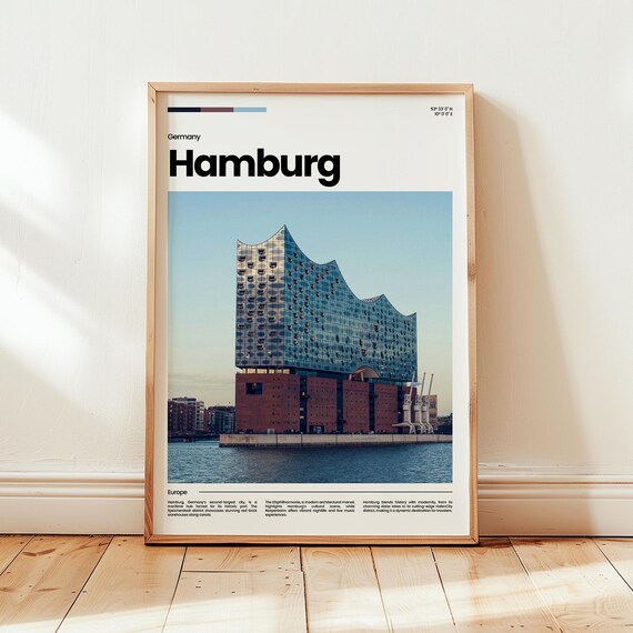 Hamburg Poster Print Photo Wall Art Germany Travel Gift