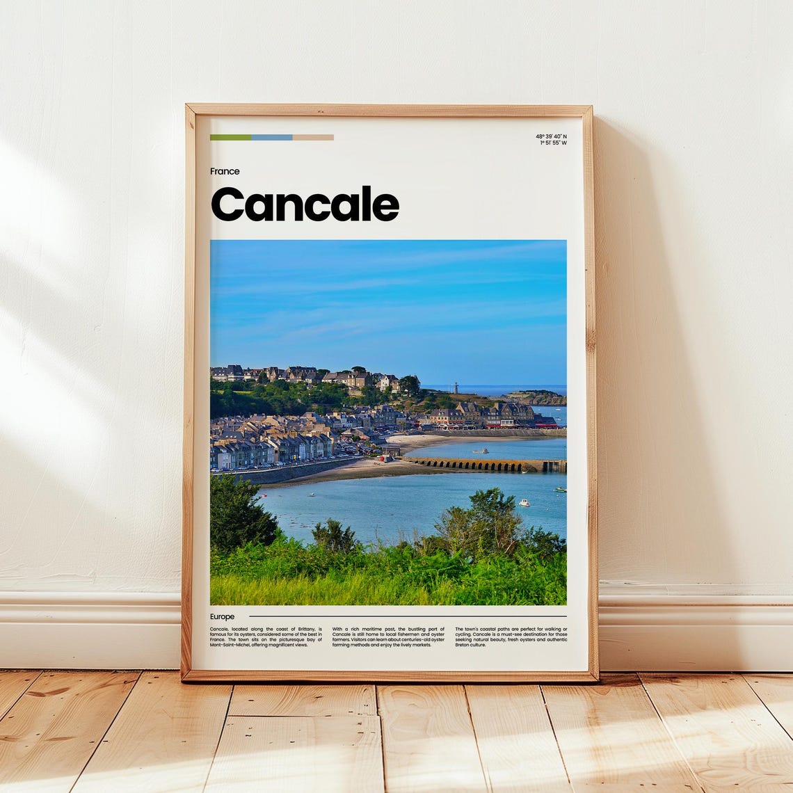 Cancale Poster Print Photo Wall Art France Travel Gift