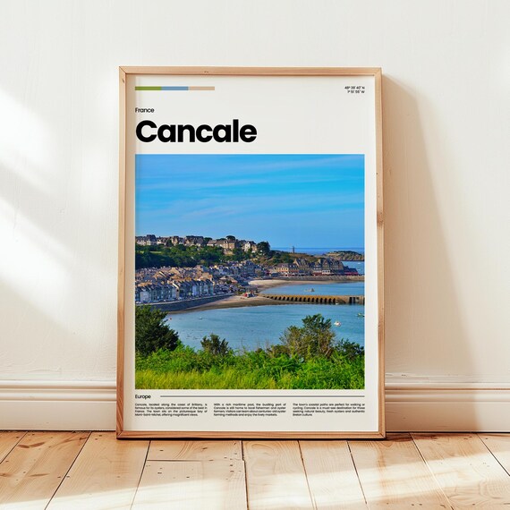 Cancale Poster Print Photo Wall Art France Travel Gift