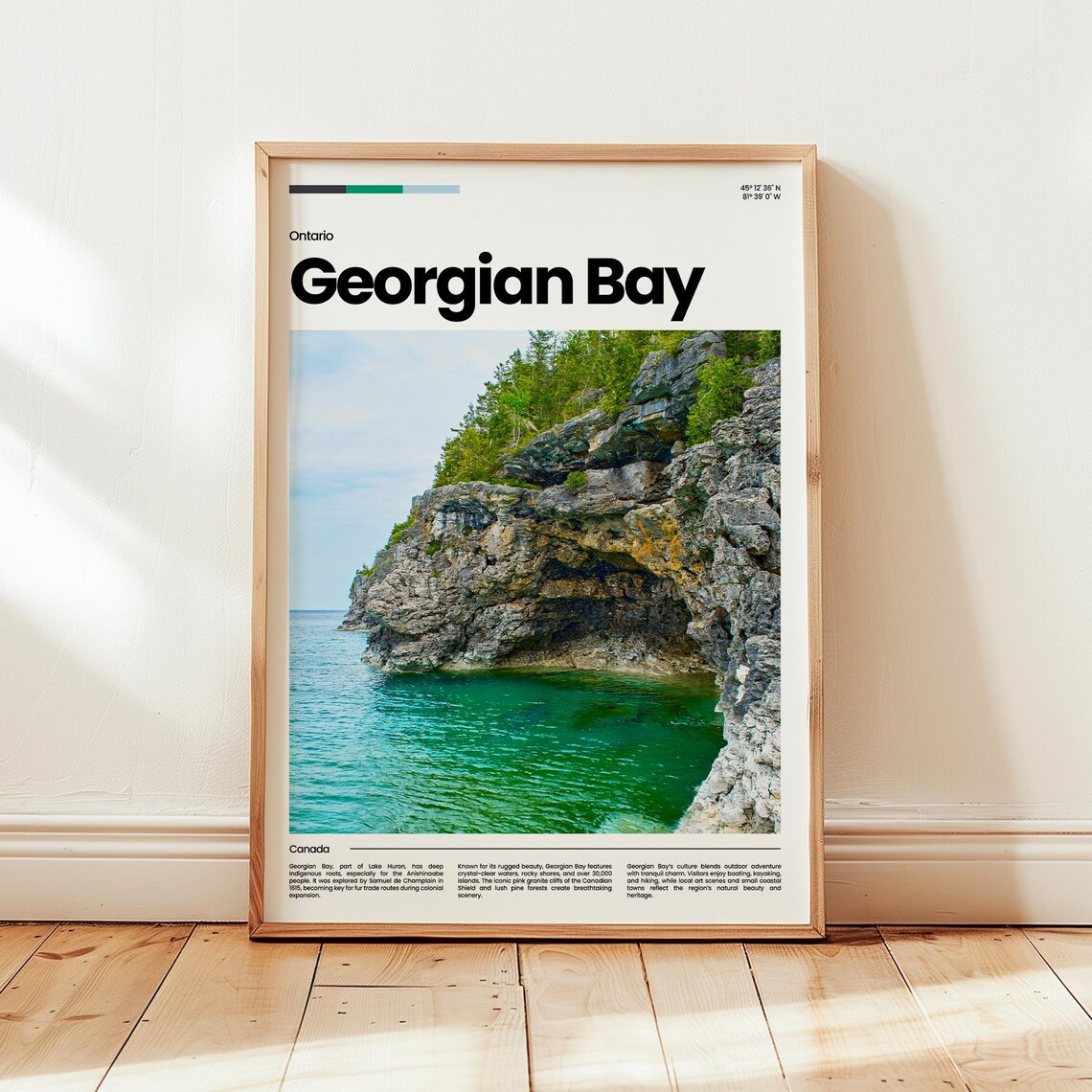 Georgian Bay Poster Print Photo Wall Art Canada Travel Gift
