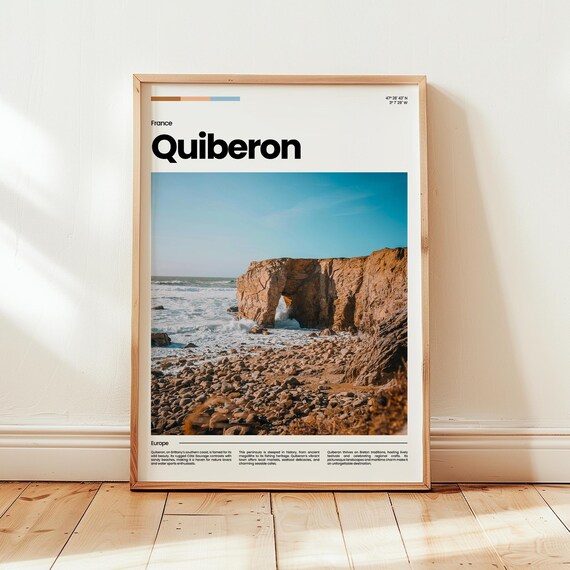 Quiberon Poster Print Photo Wall Art France Travel Gift