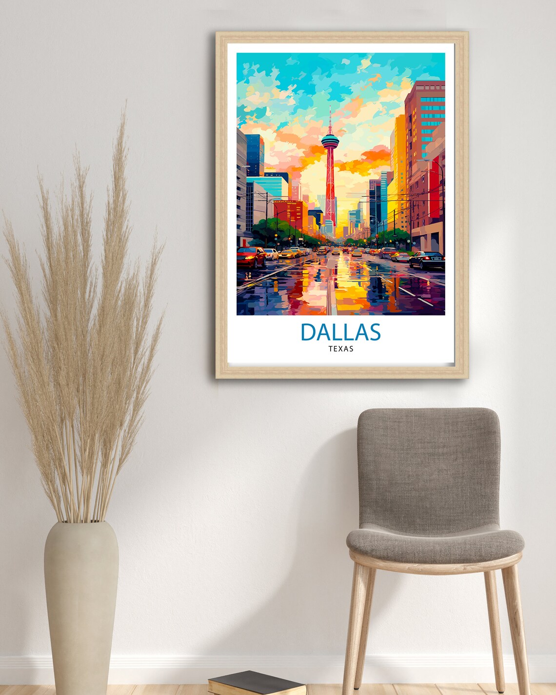Dallas Texas Travel Print, USA Travel Poster - Image 3