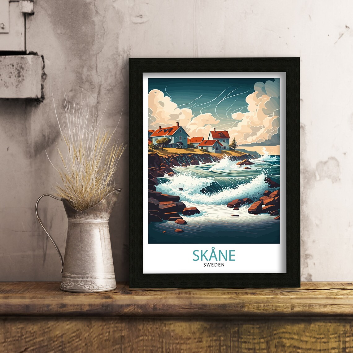 Skane Sweden Travel Poster, Wall Decor - Image 3