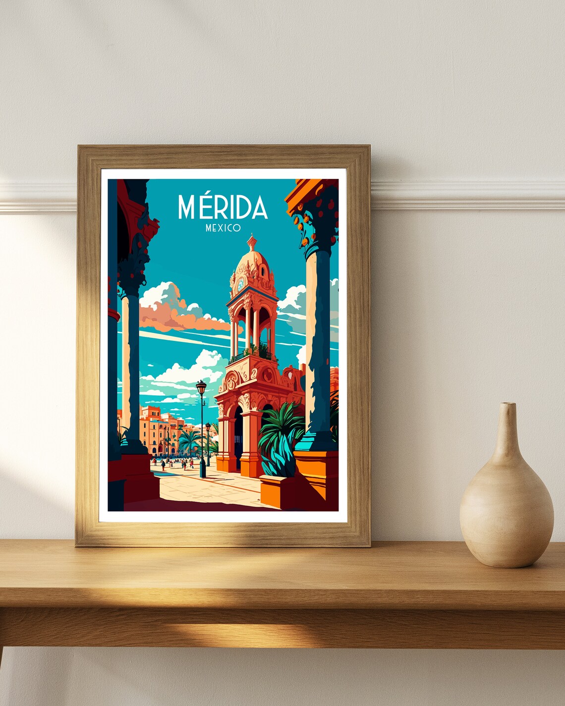 Merida Mexico Travel Poster, Latin America Print - Image 2