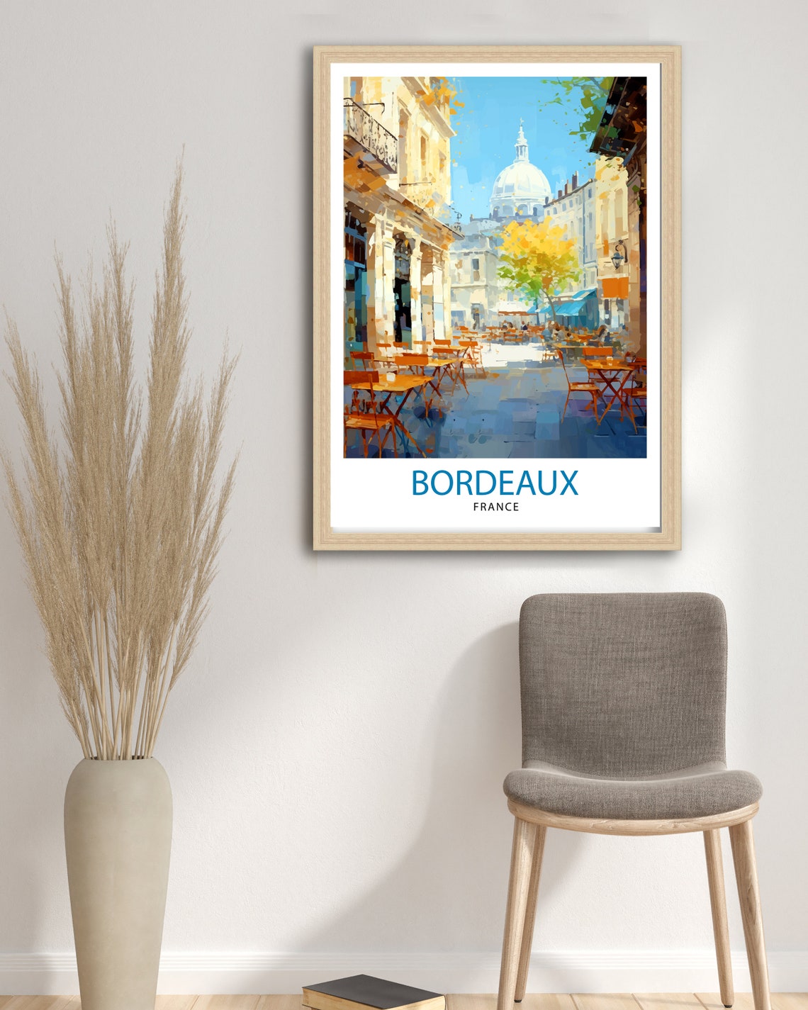 Bordeaux France Travel Print Bordeaux Wall Decor Bordeaux Poster France Travel Prints Bordeaux Art Print Bordeaux Illustration Bordeaux - Image 3