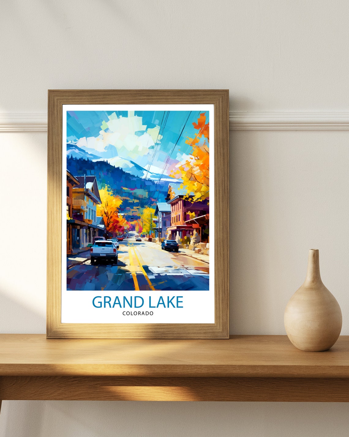 Grand Lake Colorado Travel Print Colorado Wall Decor Grand Lake Poster Rocky Mountain Travel Prints Colorado Art Print Grand Lake - Image 2