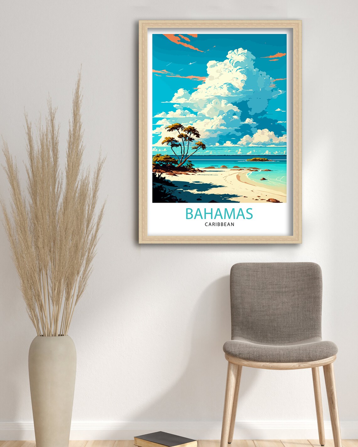 Bahamas Travel Poster, Island Illustration - Image 3