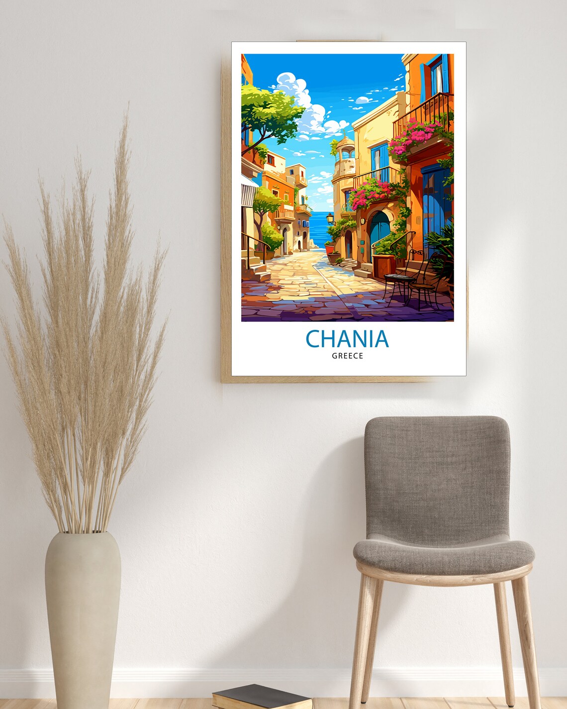Chania Greece Travel Poster, European Place Print - Image 3