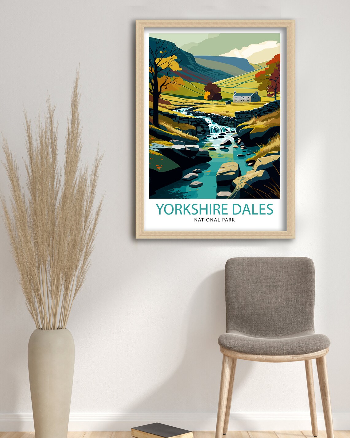 Yorkshire Dales Travel Poster, England Wall Art - Image 3