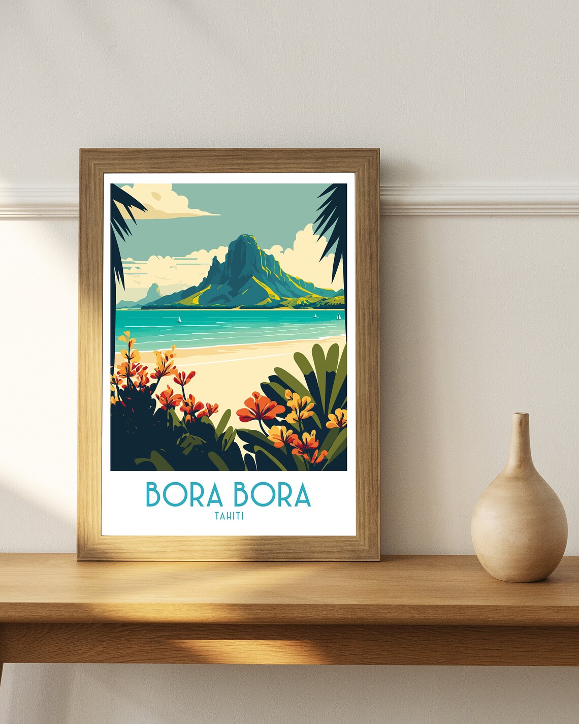 Bora Bora Travel Poster, French Polynesia - Image 3