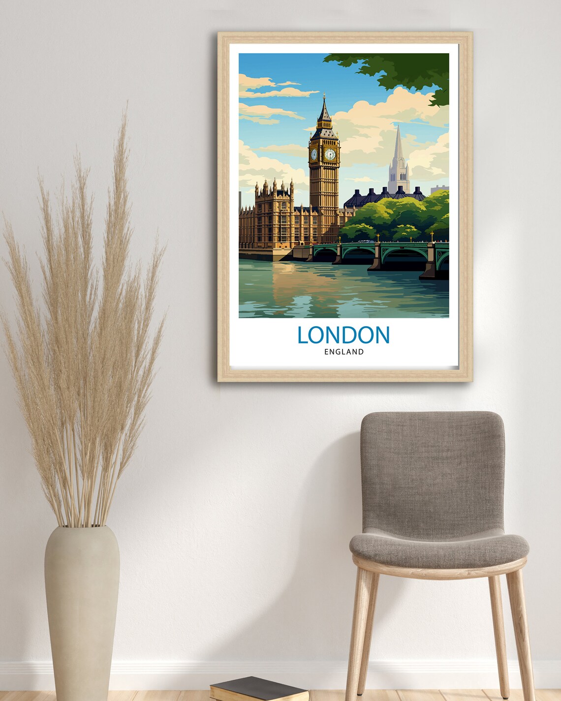 London Travel Poster, UK Home Decor Print - Image 3