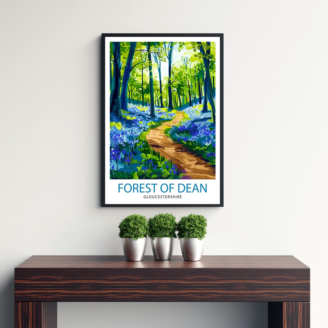 Forest Of Dean Gloucestershire Travel Poster - Image 3