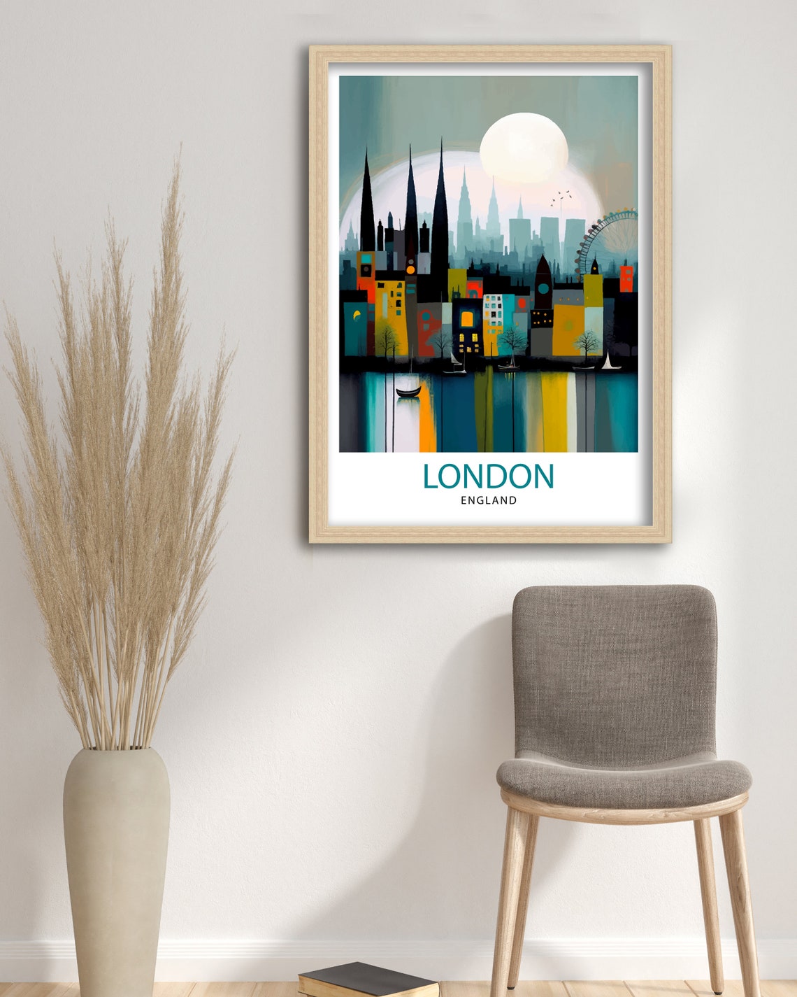 London England Travel Print London Wall Decor London Poster England Travel Prints London Art Print London Illustration London Wall Art - Image 2