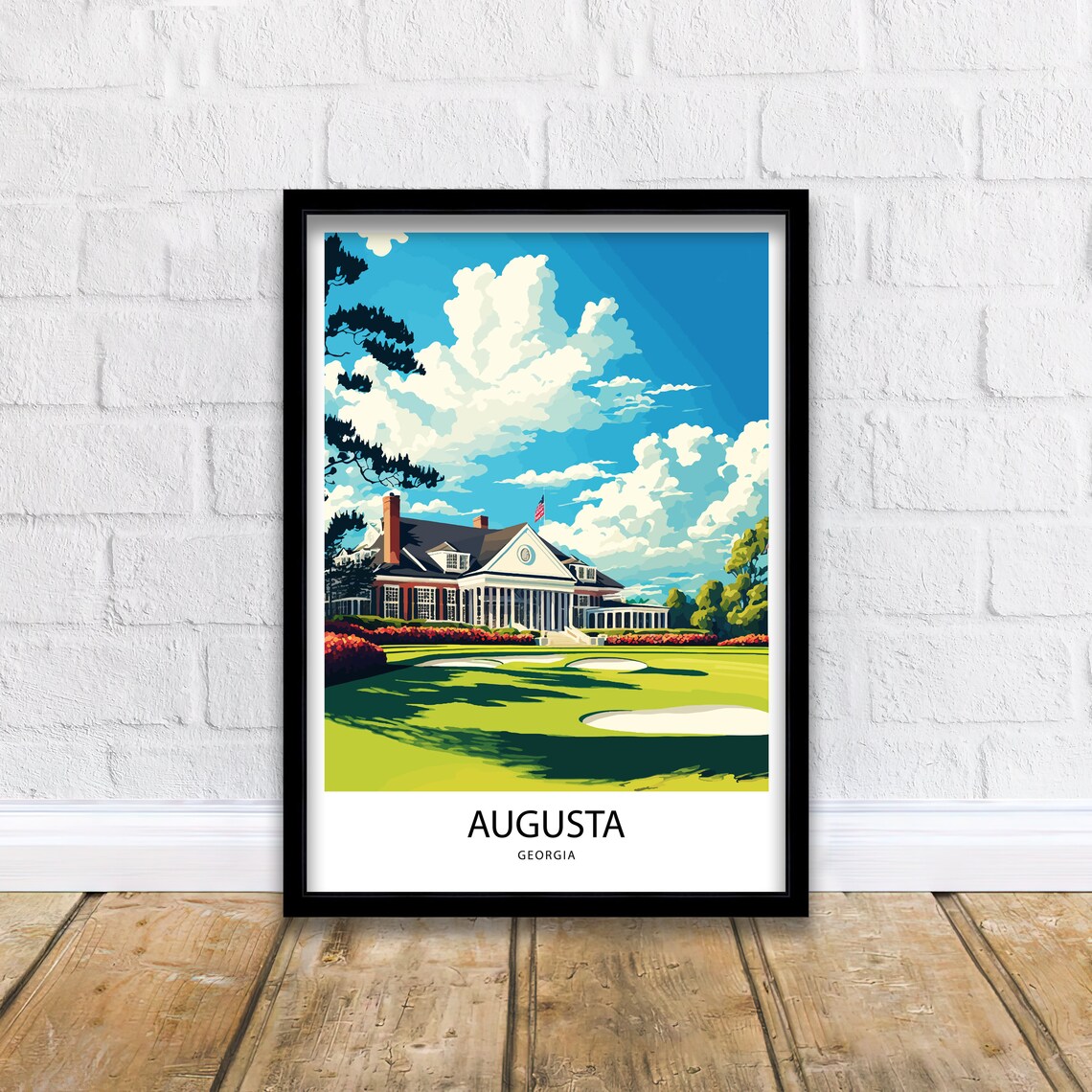 Augusta National Golf Club Wall Art Art Print Golf Art Print