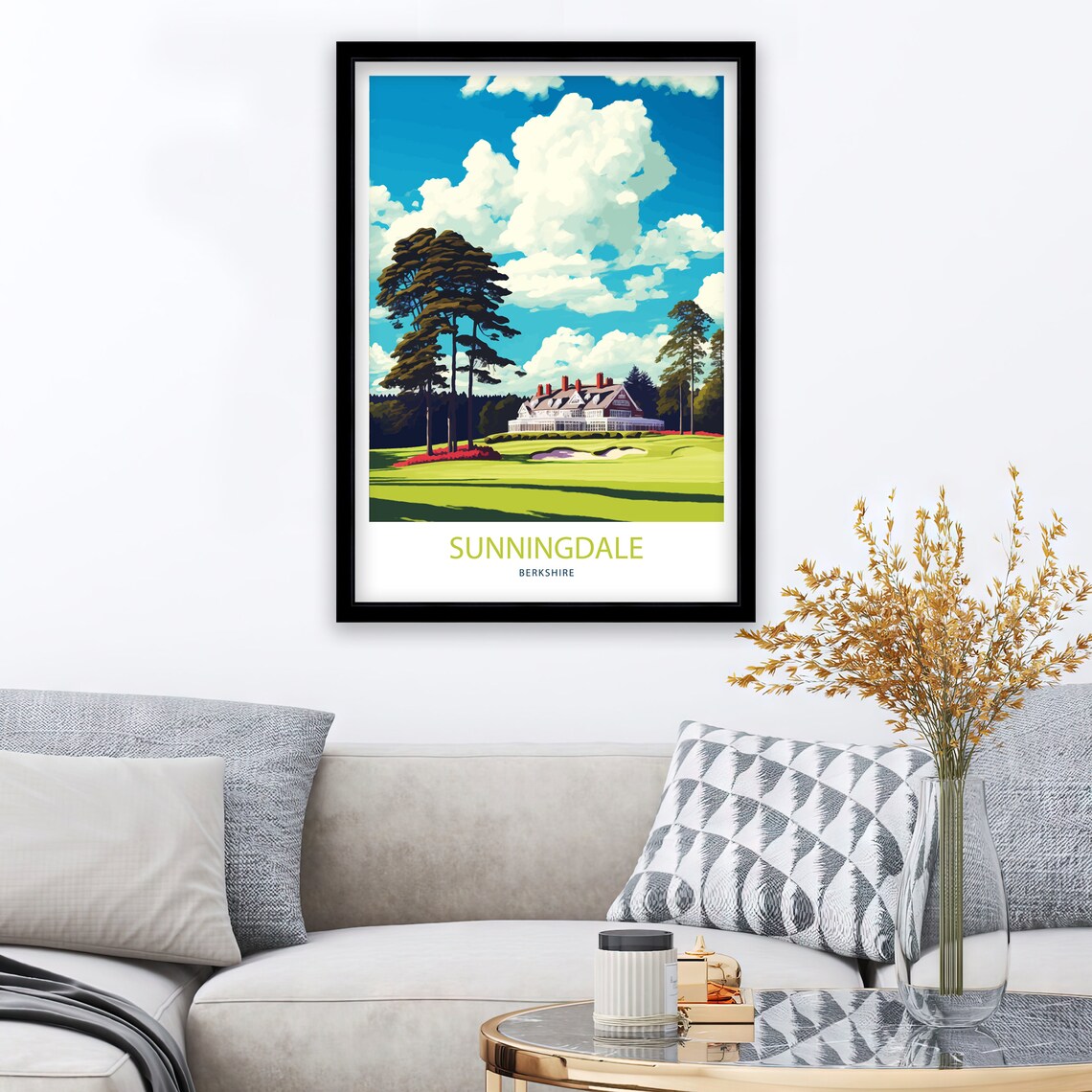 Sunningdale Berkshire Golf Course Art Print - Image 2